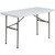 48.25" White Rectangular Outdoor Furniture Patio Folding Table - IMAGE 1