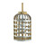 22.25" Silver and Natural Brown Classic Large Shanghai Lantern - IMAGE 2