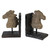 Weathered Style Horse Head Bookends - 11.5" - Brown and Black - Set of 2 - IMAGE 1