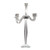 28.5" Clear Modern Style Crystal Finish Candelabra - IMAGE 4