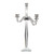28.5" Clear Modern Style Crystal Finish Candelabra - IMAGE 5