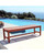 59" Brown Natural Wood Finish Outdoor Furniture Patio Backless Bench - IMAGE 4