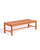 59" Brown Natural Wood Finish Outdoor Furniture Patio Backless Bench - IMAGE 1