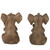 Sitting Elephant Bookends - 6" - Antique Brown - Set of 2 - IMAGE 6