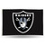 3' x 5' Black and White NFL Oakland Raiders Rectangular Banner Flag - IMAGE 1