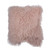 16" Pink Contemporary Lamb Fur Square Throw Pillow - IMAGE 2