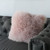16" Pink Contemporary Lamb Fur Square Throw Pillow - IMAGE 5