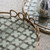 Medium Geometric Mirror Glass Round Tray - 16" - Gold - IMAGE 4