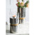 15" Silver Glamour Halloway Medium Pillar Candleholder - IMAGE 3
