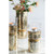 15" Gold-tone Glamour Halloway Medium Pillar Candleholder - IMAGE 3