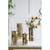 13" Gold-tone Glamour Halloway Small Pillar Candleholder - IMAGE 4