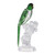 10.5" Crystal Clear and Green Parrot Elegance Accent - IMAGE 1