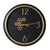 20.5" Black and Gold Contemporary Round Gear Wall Clock - IMAGE 1