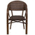 33.25'' Cocoa Brown Rattan Bamboo Frame Outdoor Furniture Patio Chair - IMAGE 1