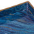 Rectangular Marbled Trays with Cut Out Handle - 19" - Blue -Set of 2 - IMAGE 4