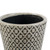 Herb Pot Crackled Patina Garden Planters - 5.5" - Black and White - Set of 3 - IMAGE 3
