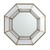40" Brown and Silver Finished Framed Octagonal Wall Mirror - IMAGE 1