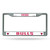 6" x 12" Red and White NBA Chicago Bulls License Plate Cover - IMAGE 1