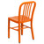 33.25" Orange Contemporary Outdoor Patio Dining Chair - IMAGE 3