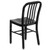 33.25" Black Contemporary Outdoor Patio Dining Chair - IMAGE 3