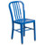 33.25" Blue Contemporary Outdoor Patio Dining Chair - IMAGE 1