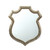 Distressed Medium Wide Empire Crest Framed Wall Mirror - 23.5" - IMAGE 2