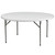 60" White Round Contemporary Outdoor Furniture Patio Folding Table - IMAGE 1