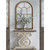 Large Arch Shapes Wall Mirror - 54.25" - Brown