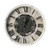 Vintage Style Round Gear Wall Clock - 19.5" - White and Black - IMAGE 1
