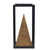 10" Beige and Black Classical Style Pyramid Table Decor - IMAGE 2