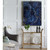 Set of 2 Blue Modern Chic Style Marble Design Rectangular Wall Art Decor 40" x 30.5" - IMAGE 3