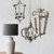 26.5" White and Clear Classic Style One Light Chandelier - IMAGE 3