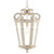 26.5" White and Clear Classic Style One Light Chandelier - IMAGE 4