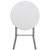 31.25" White Round Outdoor Patio Bar Height Folding Table - IMAGE 3