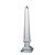 16" Clear Medium Lucent Obelisk Accent - IMAGE 1