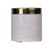Marble Jar with Brass Lid - 3.5" - Cream White - IMAGE 3