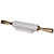 Marble Rolling Pin - 16.75" - White and Gold - IMAGE 1