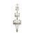 55.75" White Vintage Style Wall Mount Candle Holder - IMAGE 1