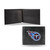 4" Black and Blue NFL Tennessee Titans Embroidered Billfold Wallet - IMAGE 1