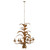 Cascading Leaf 6-Light Chandelier - 30" - Antique Gold - IMAGE 1