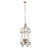 34.5" White Vintage Style Imre Caged Frame Chandelier - IMAGE 1