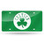 6" x 12" Green and White NBA Boston Celtics Tag - IMAGE 1