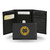 4" Black and Yellow College Notre Dame Fighting Irish Embroidered Trifold Wallet - IMAGE 1
