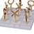 Tic Tac Toe Decorative Marble Tabletop Game - 6.25" - White and Gold - IMAGE 4