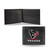 4" Black and Red NFL Houston Texans Embroidered Billfold Wallet - IMAGE 1