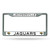 6" x 12" Black and Silver Colored NFL Jacksonville Jaguars License Plate Cover - IMAGE 1