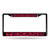 6" x 12" Black and Red NFL Houston Texans Rectangular License Plate Cover - IMAGE 1