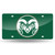 6" x 12" Green and White College Colorado State Rams Tag - IMAGE 1