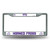 6" x 12" White and Purple College TCU Horned Frogs License Plate Cover - IMAGE 1