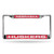 6" x 12" Silver Colored and Red College Nebraska Cornhuskers License Plate Cover - IMAGE 1